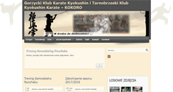 Desktop Screenshot of karategorzyce.pl