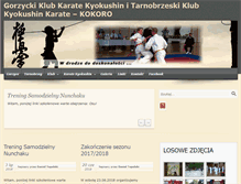 Tablet Screenshot of karategorzyce.pl